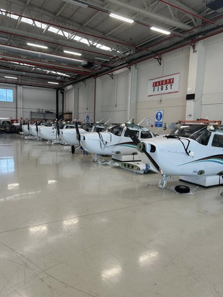 Cessna aircraft reassembled in Türkiye after international shipment by Neel Aviation