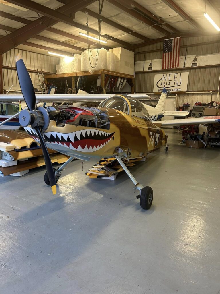 Vans RV-8 aircraft being disassembled and containerized by Neel Aviation for shipment to Italy