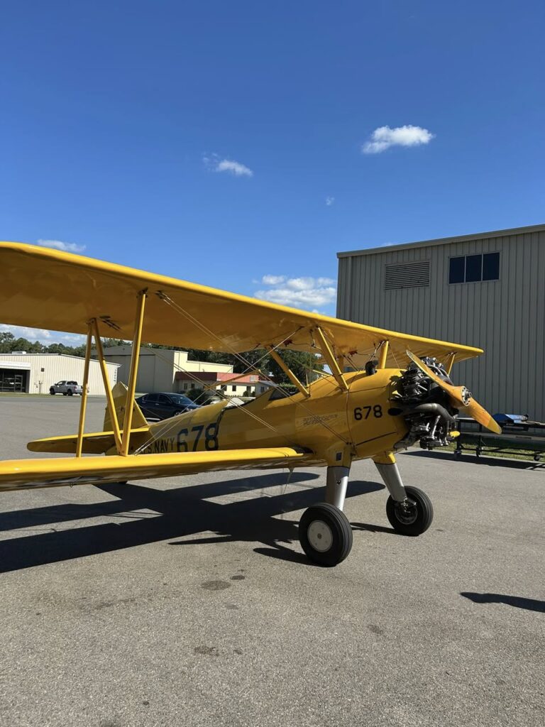 1941 Boeing Stearman aircraft prepared for shipment to South Africa