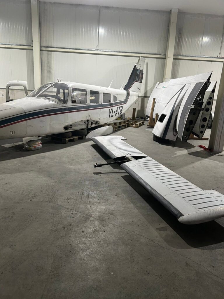 Neel Aviation preparing two Piper Seneca aircraft in Bulgaria for international shipment to South Africa.